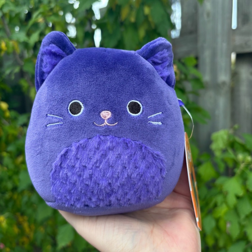 5” Zazzie Purple Halloween Cat Squishmallow NWT